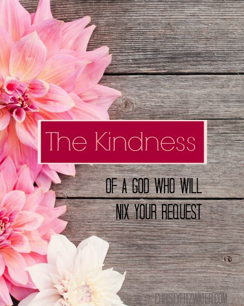 the kindness of a god who will nix your request -christyfitz